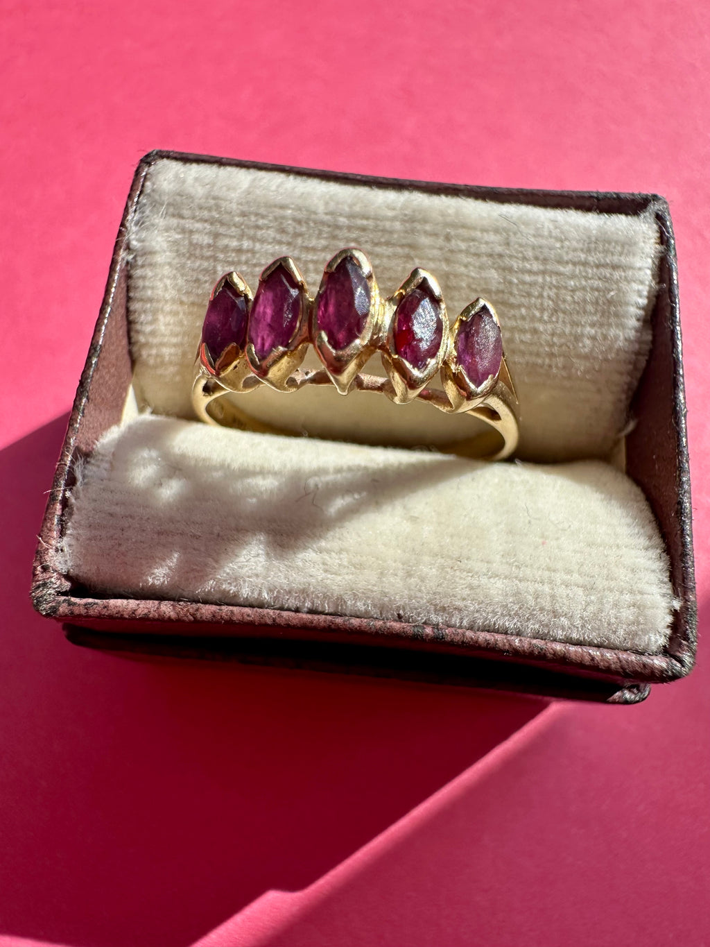 marquise ruby band