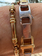two tone link bracelets