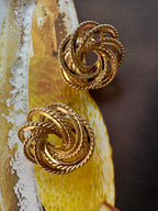 Chunky swirl earrings