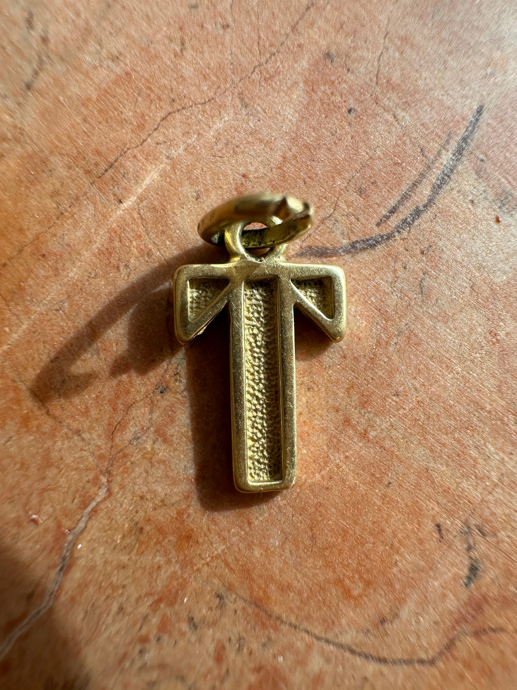 vintage 18k gold block letters