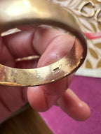 1974 pipecut gold band size 9 // 5.4mm