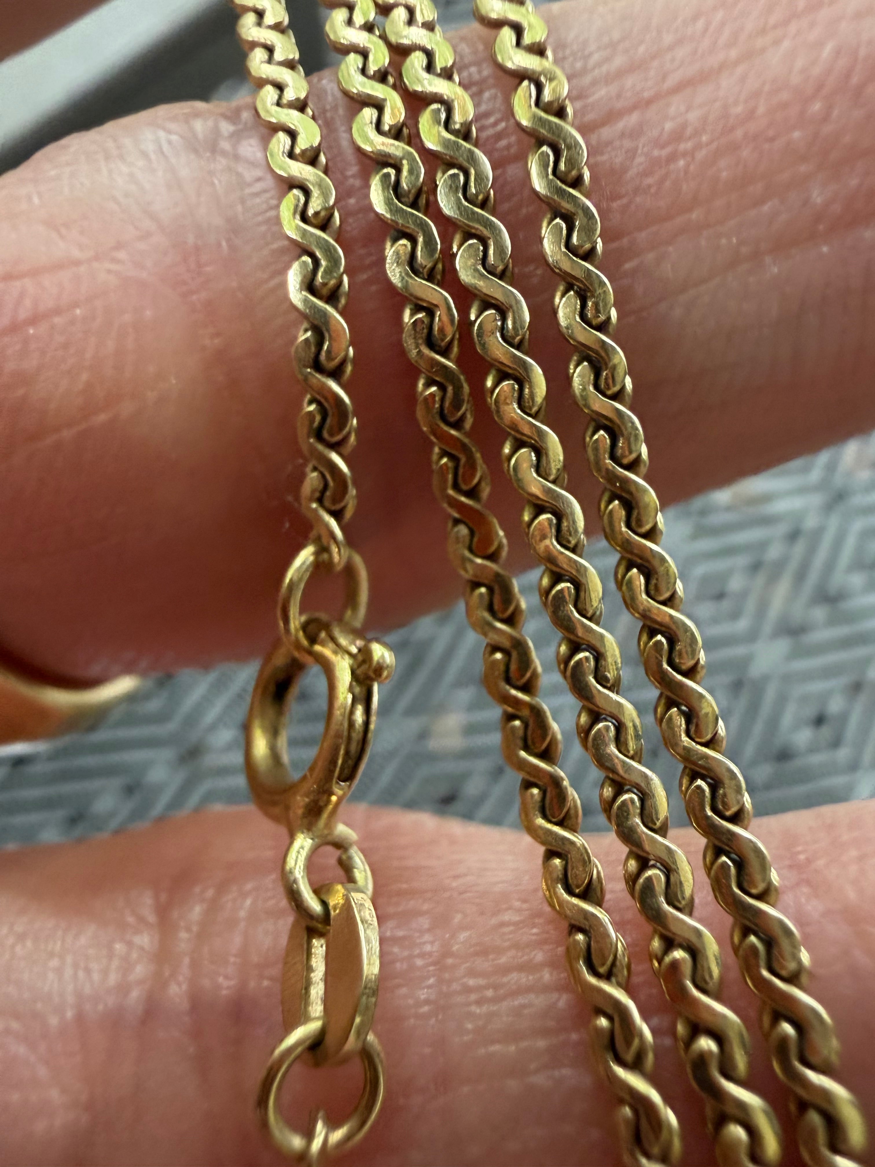 18k gold baby serpentine 24.75”