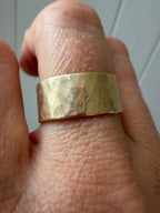 wide hammered cigar band