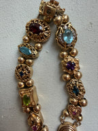 vintage gemstone slider bracelet