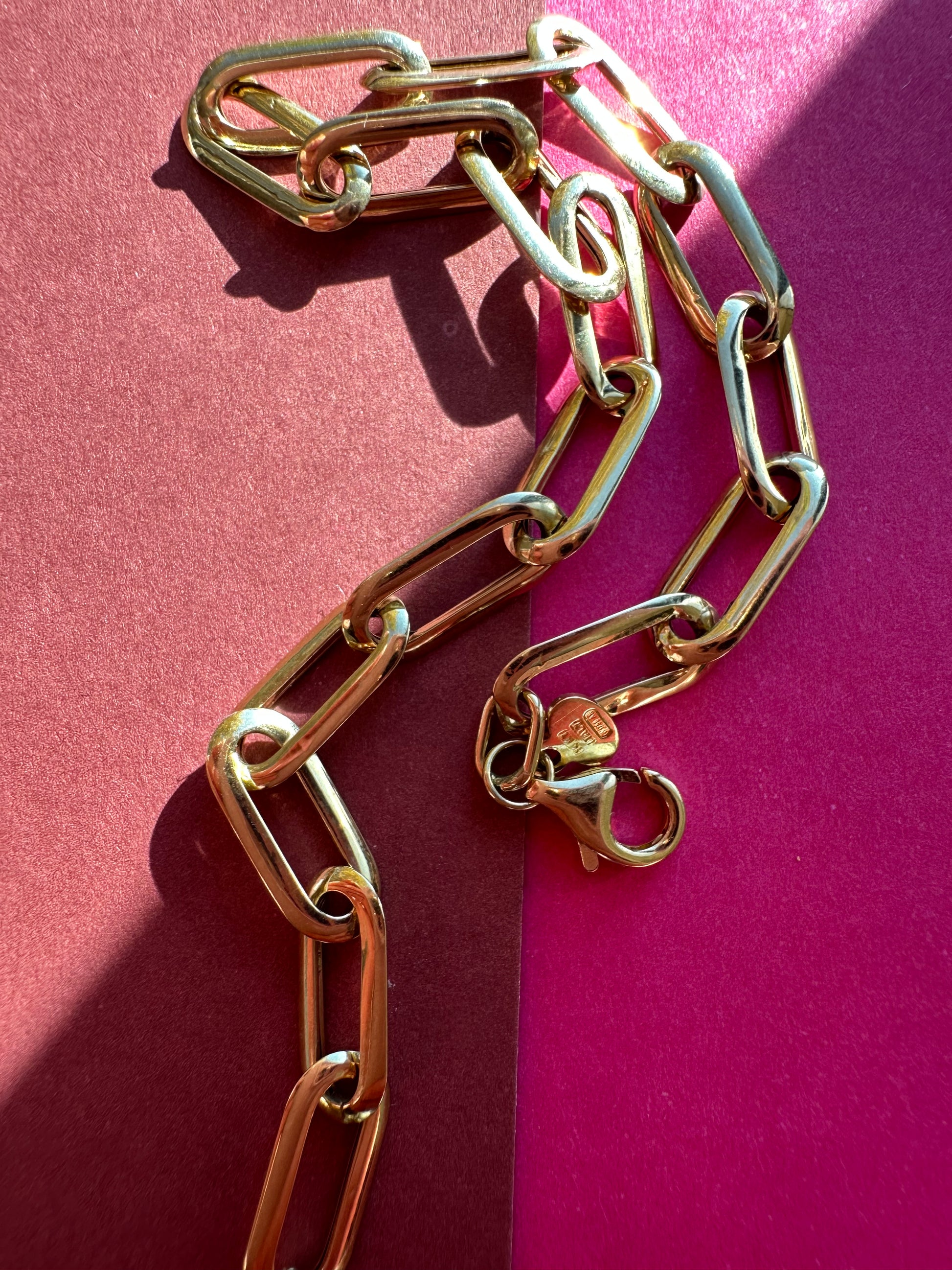 flat paperclip bracelet