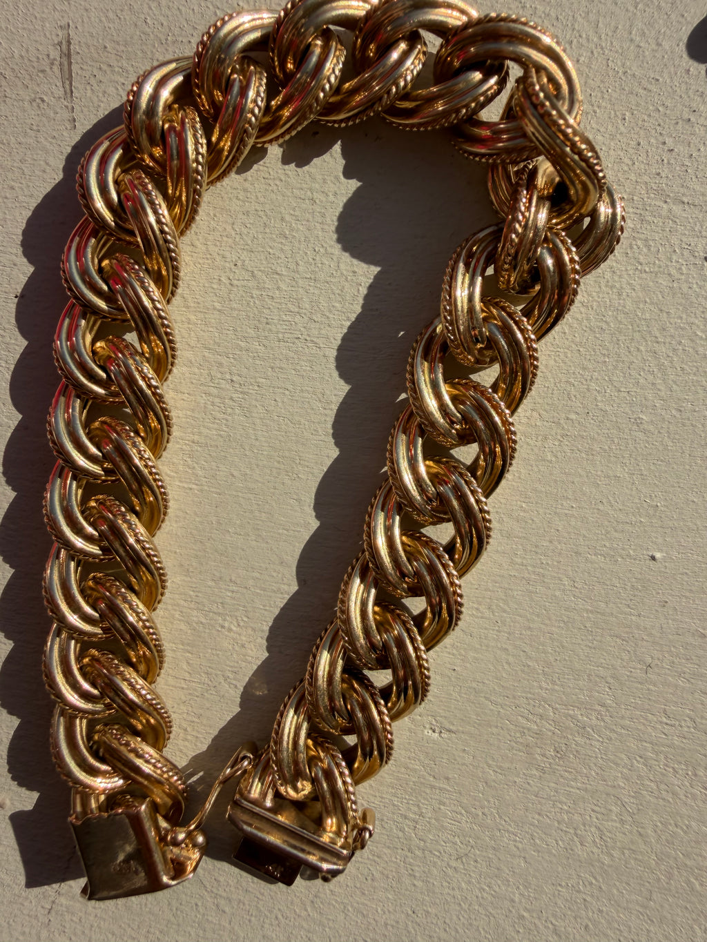 textured curb bracelet