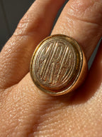 MRH engraved signet ring