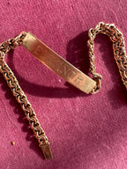 vintage ID bracelet engraved Eleanor