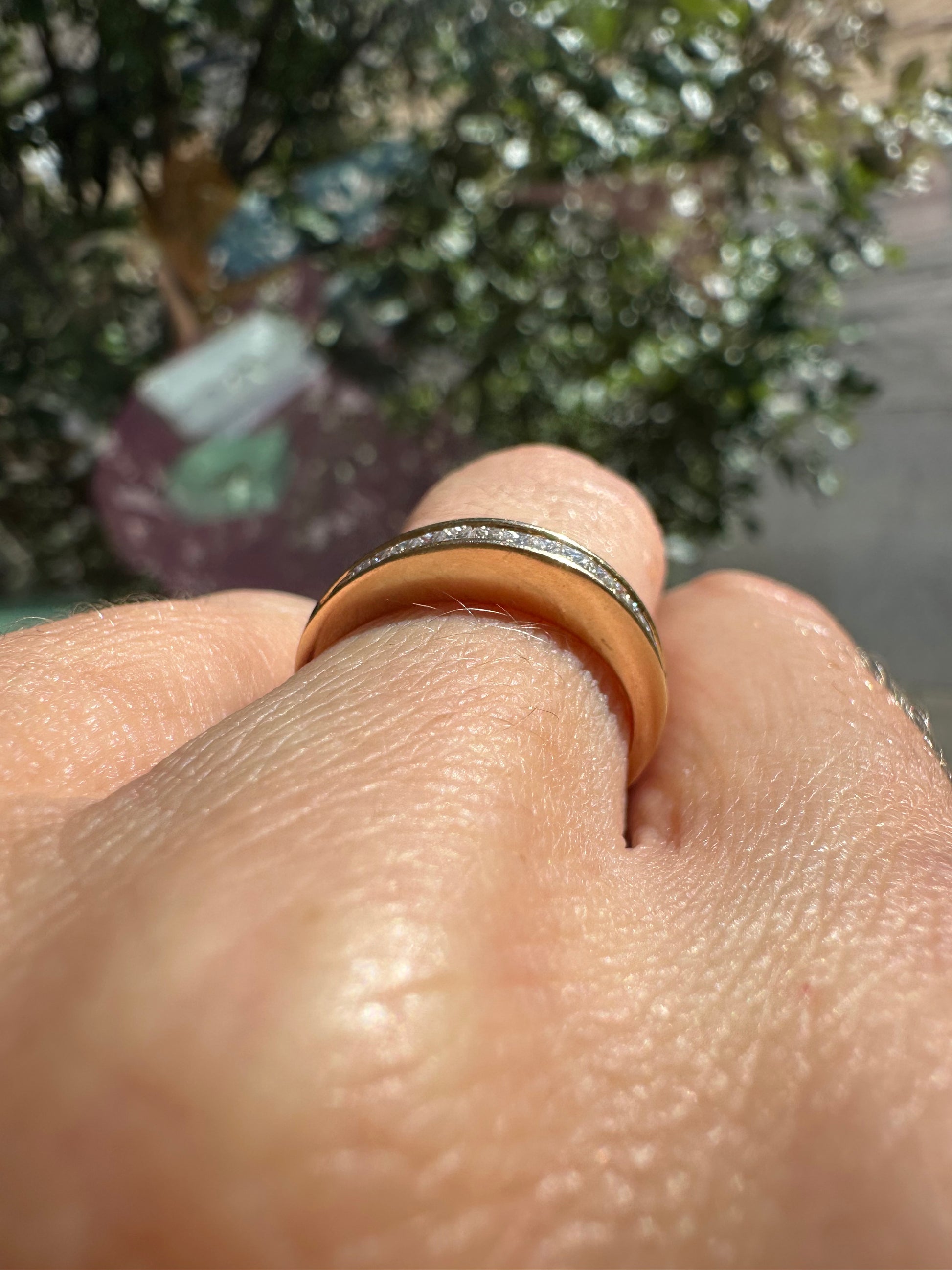 princess cut diamond band