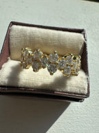 the emerald karat custom cluster diamond ring PREORDER DOWNPAYMENT