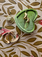 moon leverback earrings