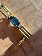 sapphire and diamond tennis bracelet