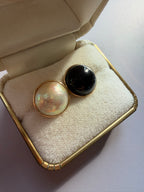 pearl and onyx post studs