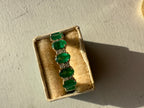 The Emerald Karat THE VERDE LUXE natural emerald + diamond eternity band