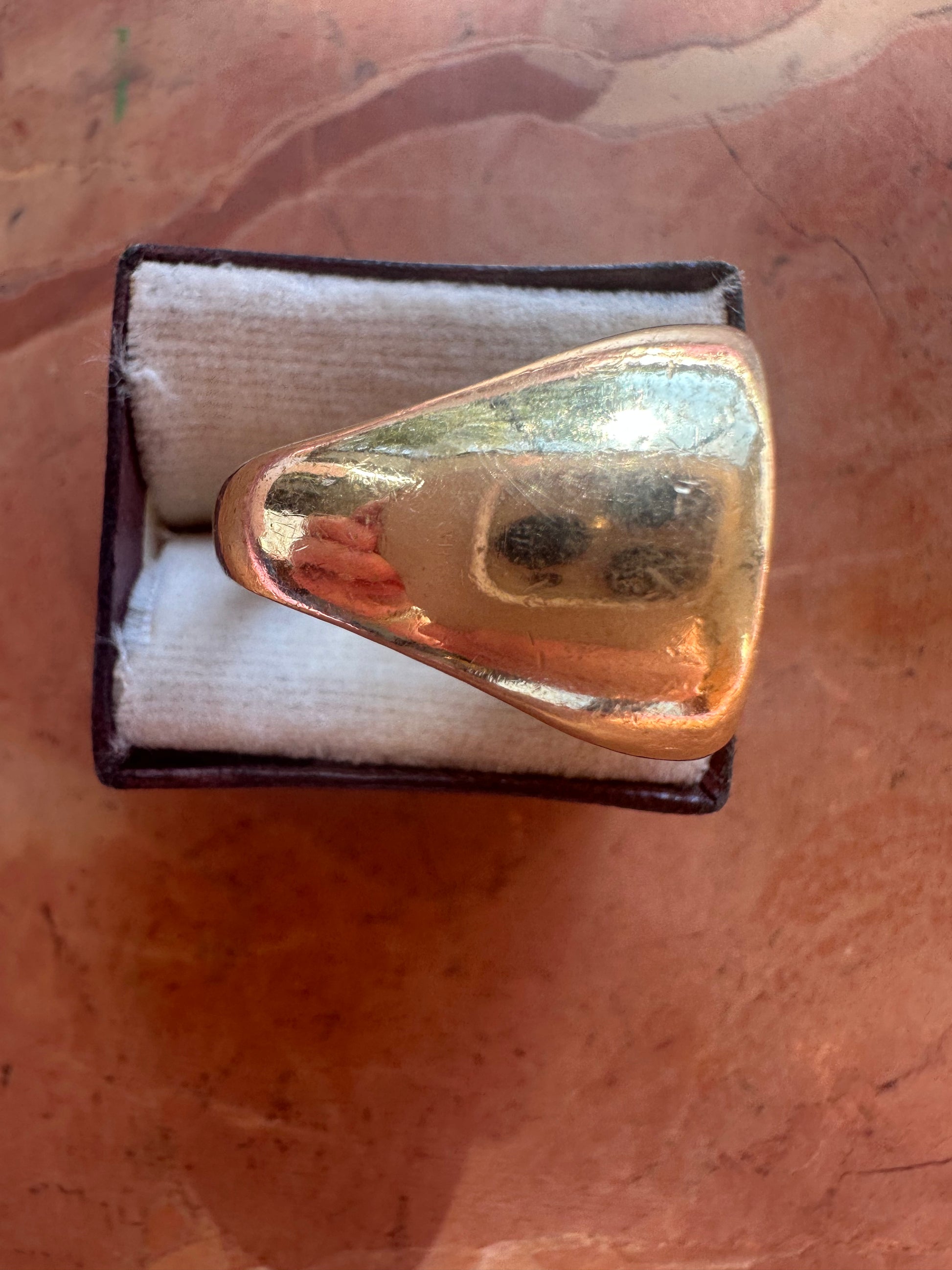 21mm coin ring with a $2.50 Indian Head gold coin
