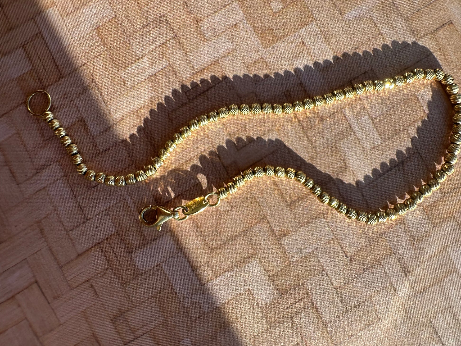 sparkly beads bracelet