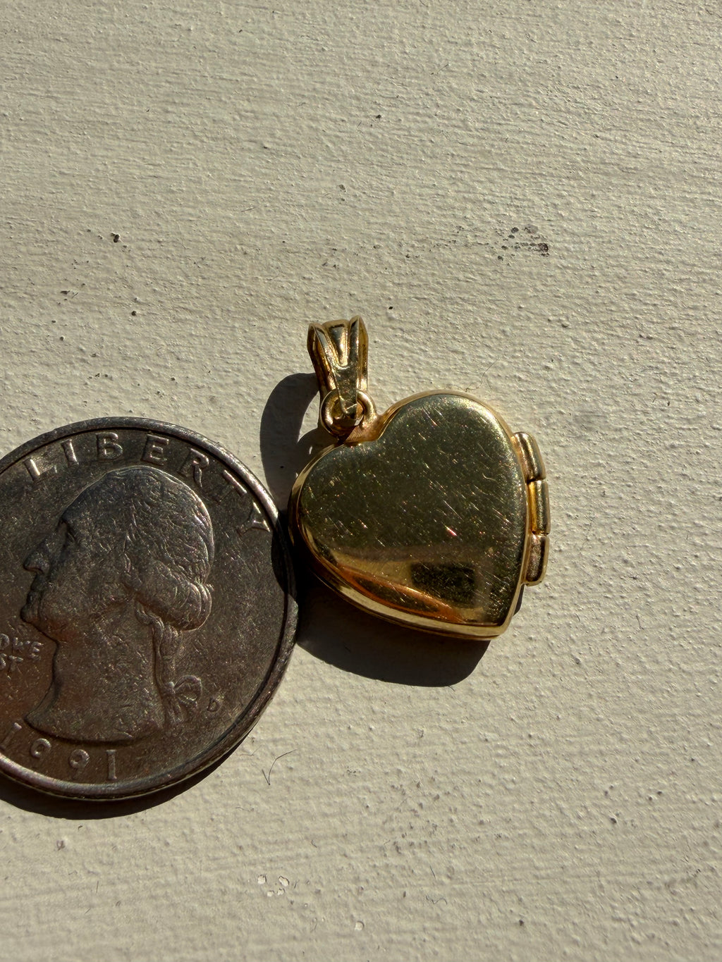 10k gold heart locket