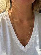 24" franco chain in 18k gold