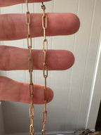 20.5" solid paperclip chain