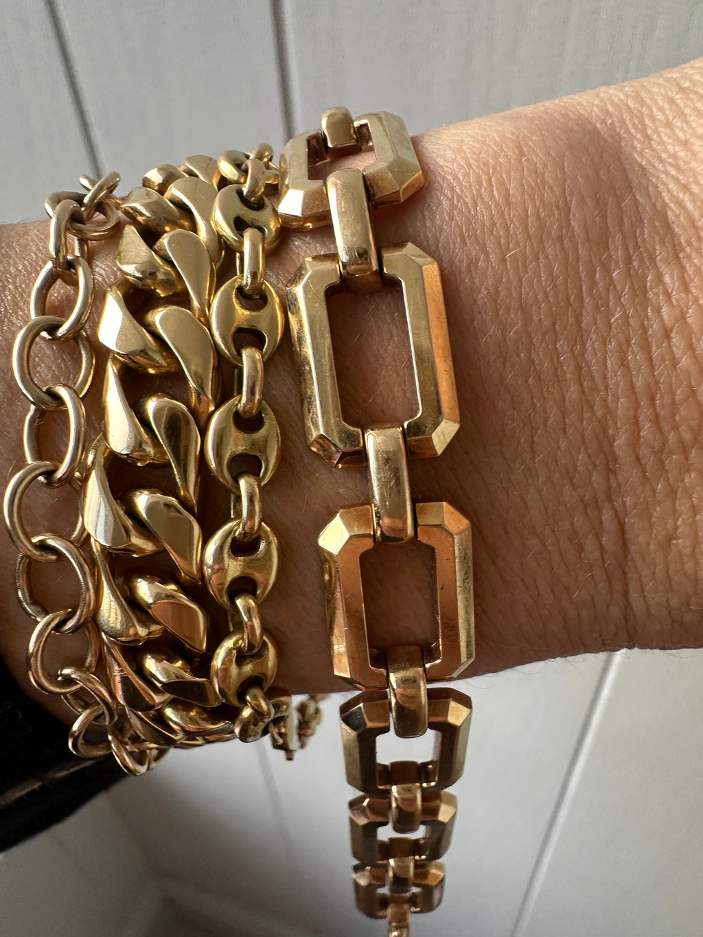 open geometric bracelet