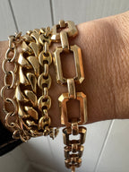 open geometric bracelet