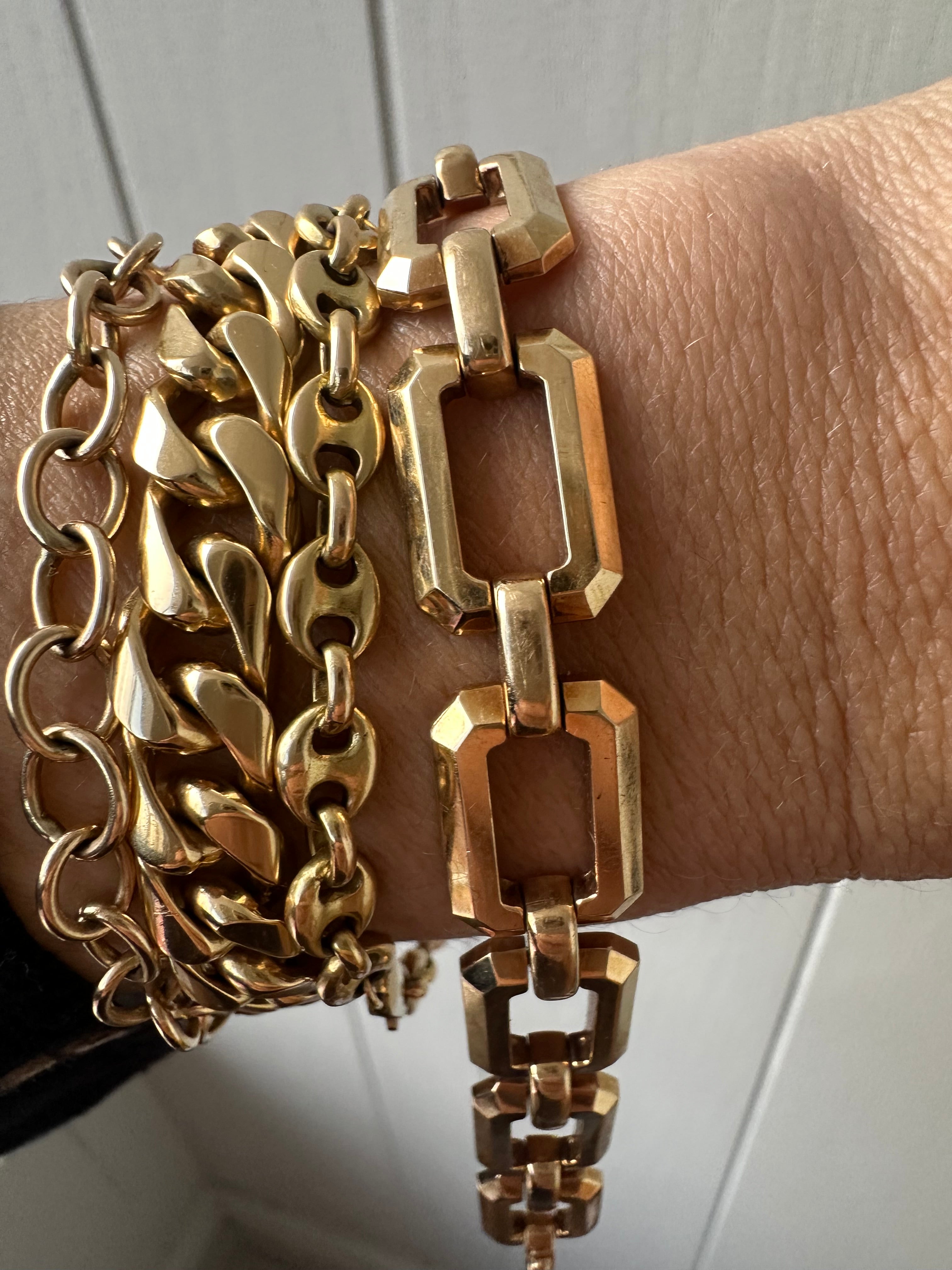 open geometric bracelet