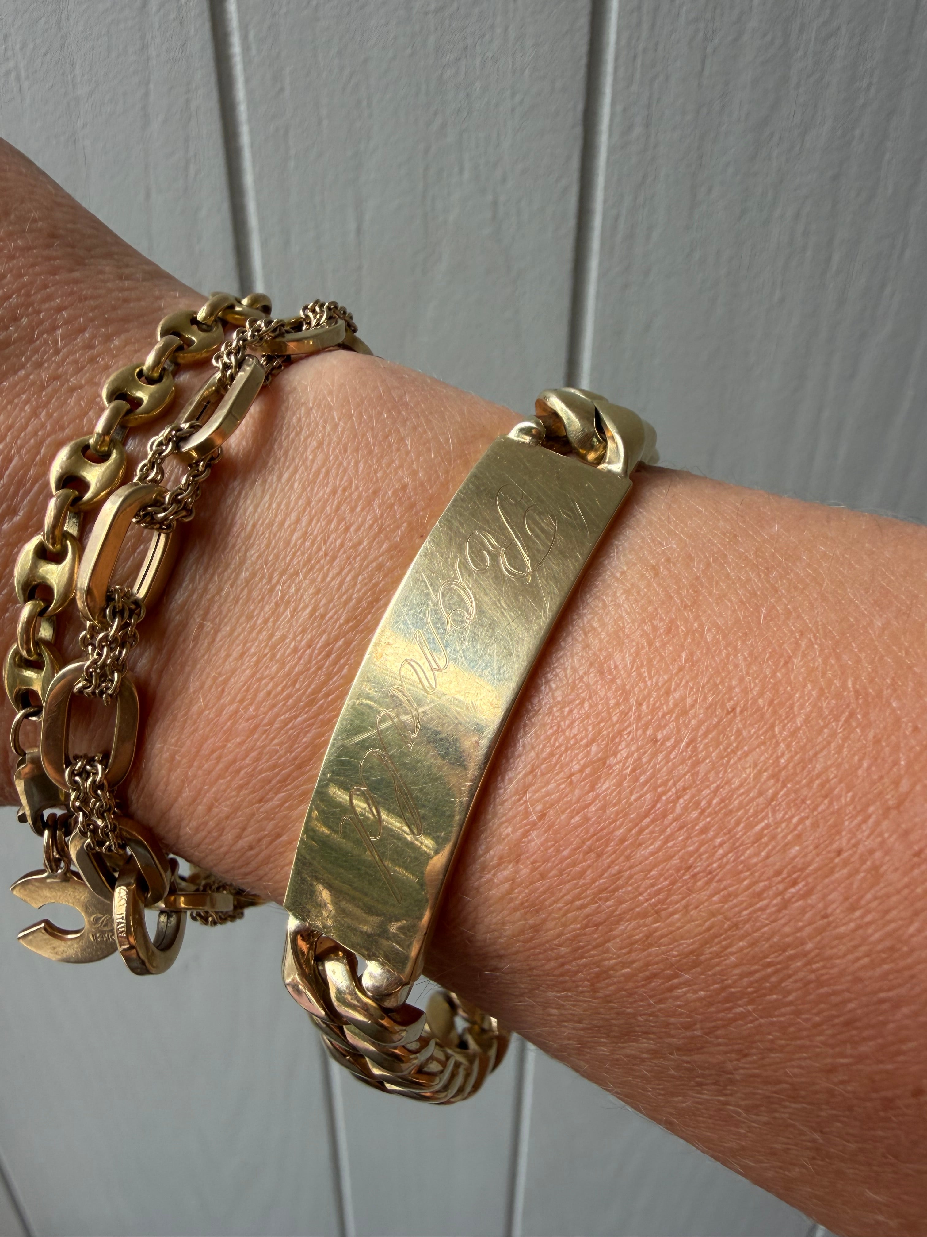 bubbly curb ID bracelet