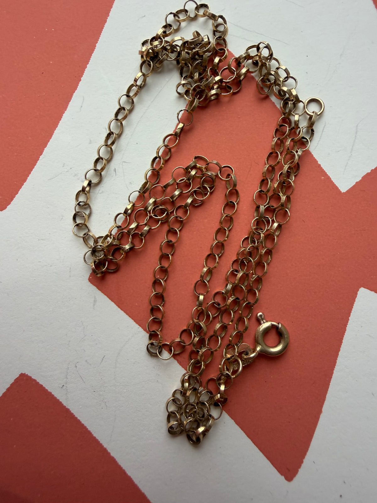 lovely rolo round link 22.25" chain