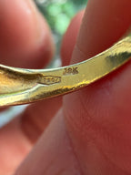 18k croissant ring