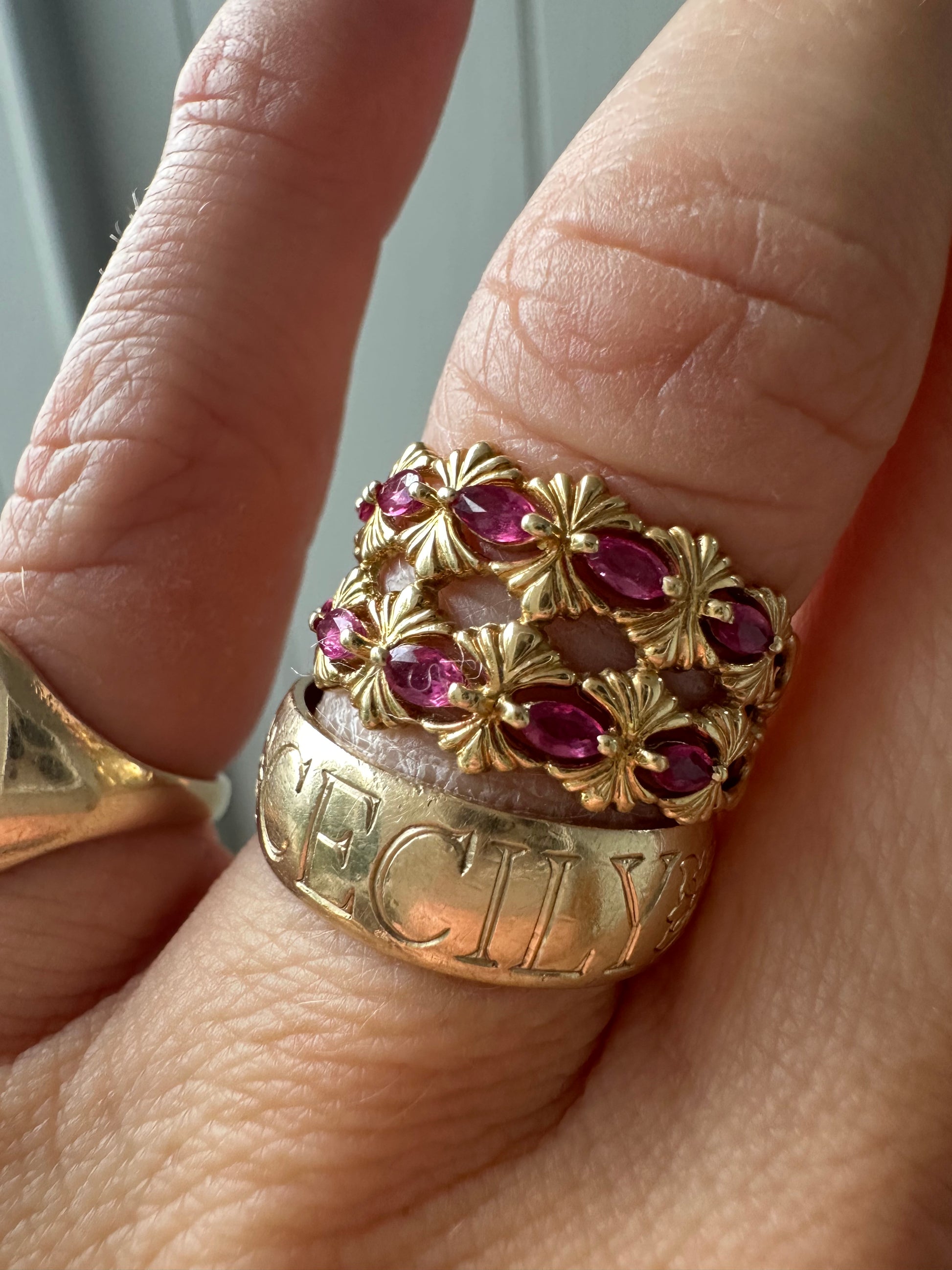 marquise ruby ring