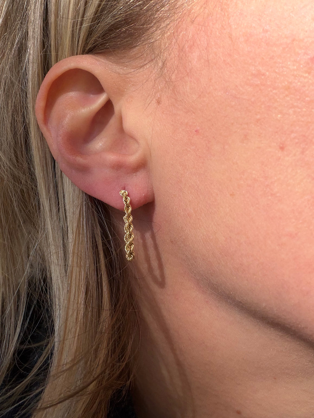 rope chain earrings
