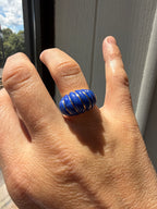 cocktail lapis dome ring