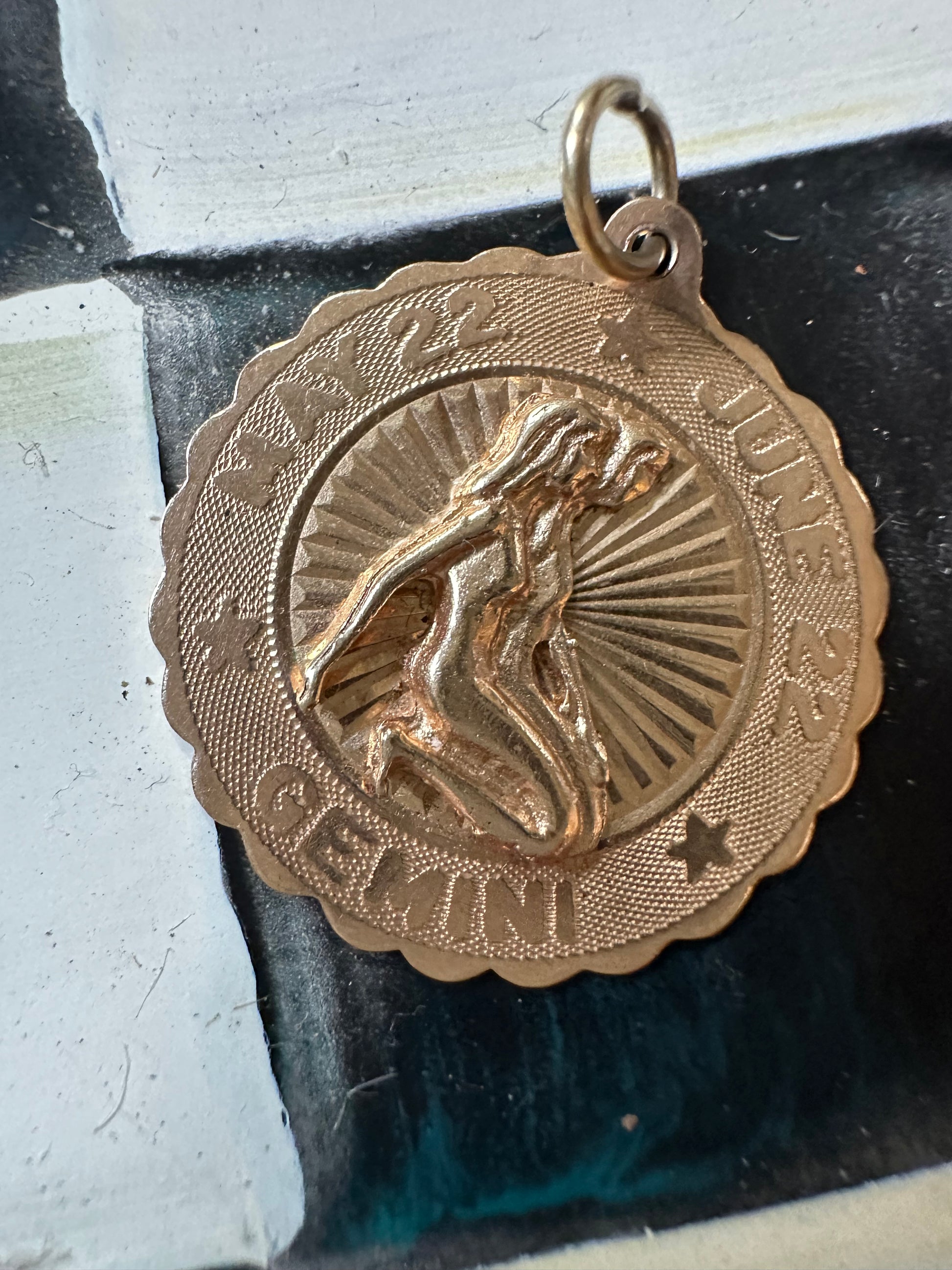vintage medallion charms