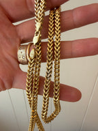 10k gold 25.75" franco chain