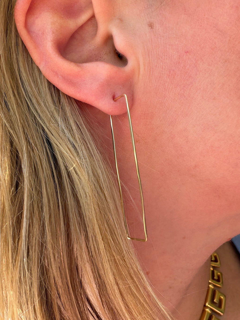 thin rectangle long hoop
