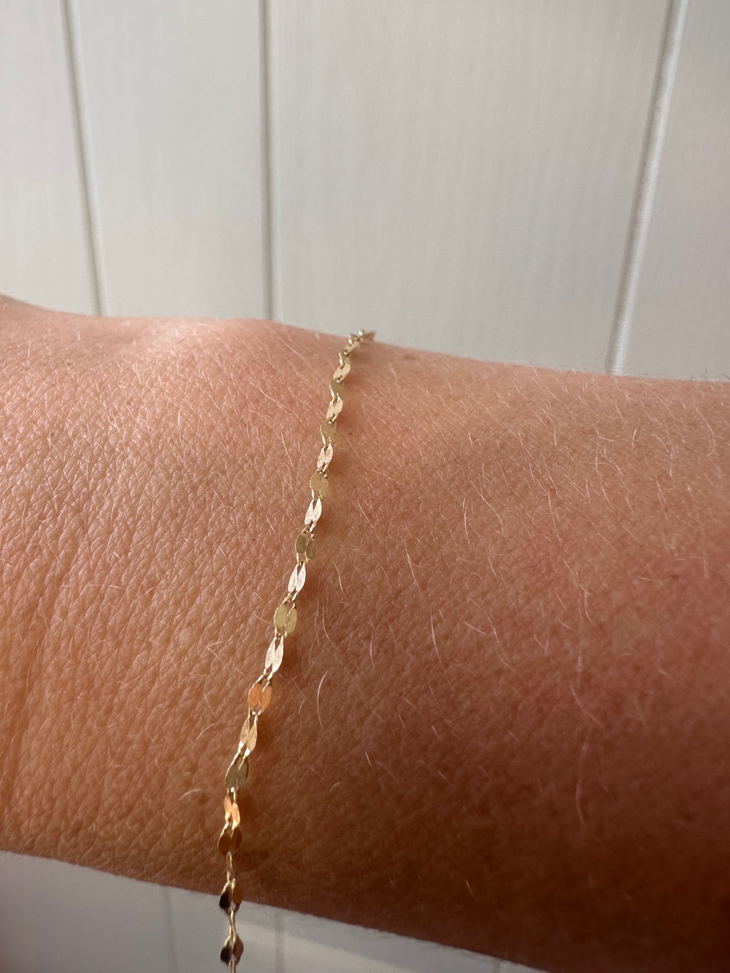 dainty sparkle chain bracelet