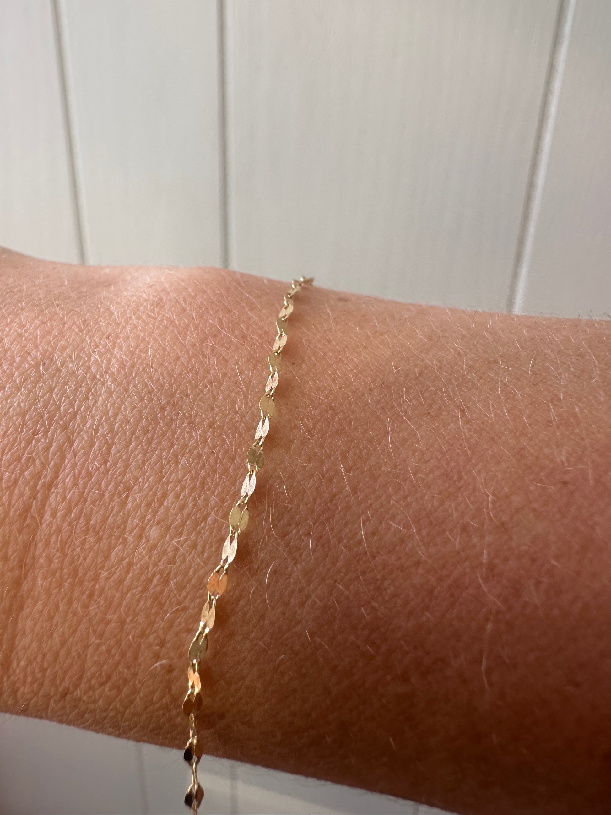 dainty sparkle chain bracelet