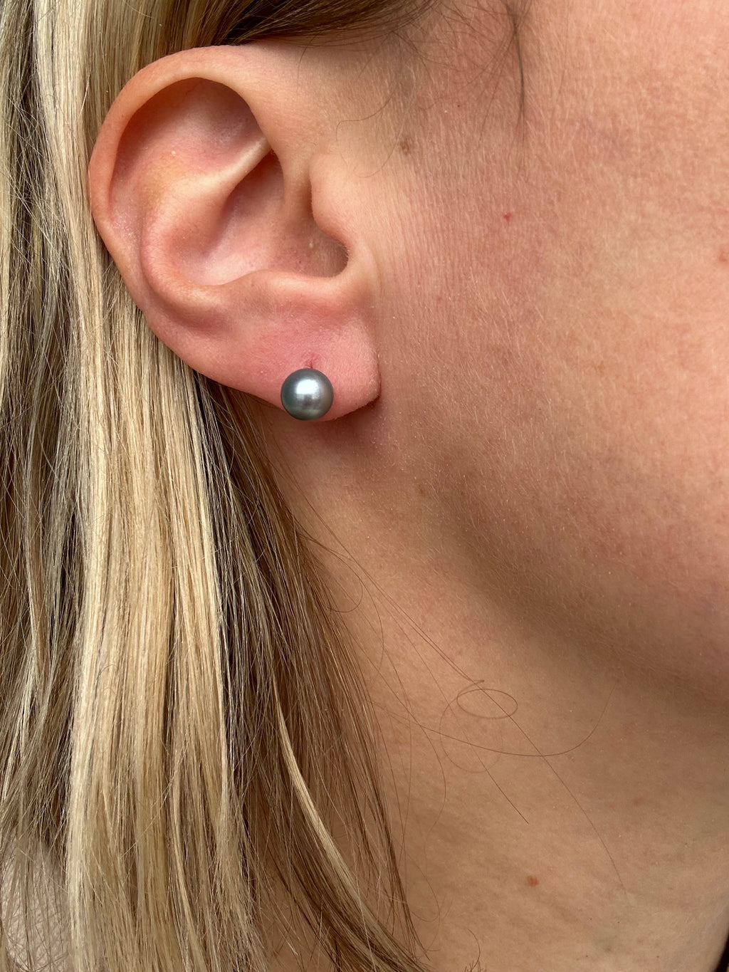 blue pearl studs