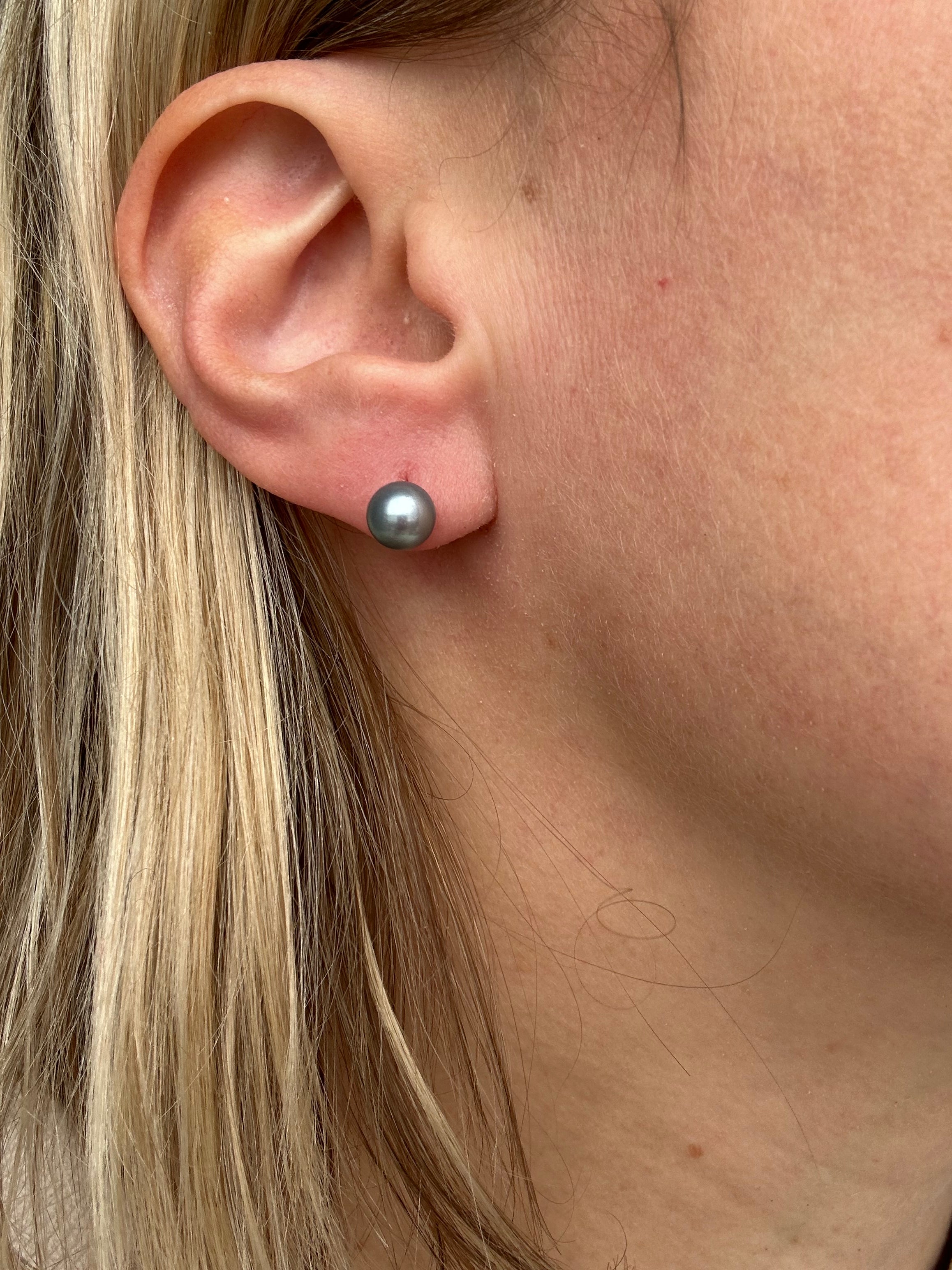 blue pearl studs