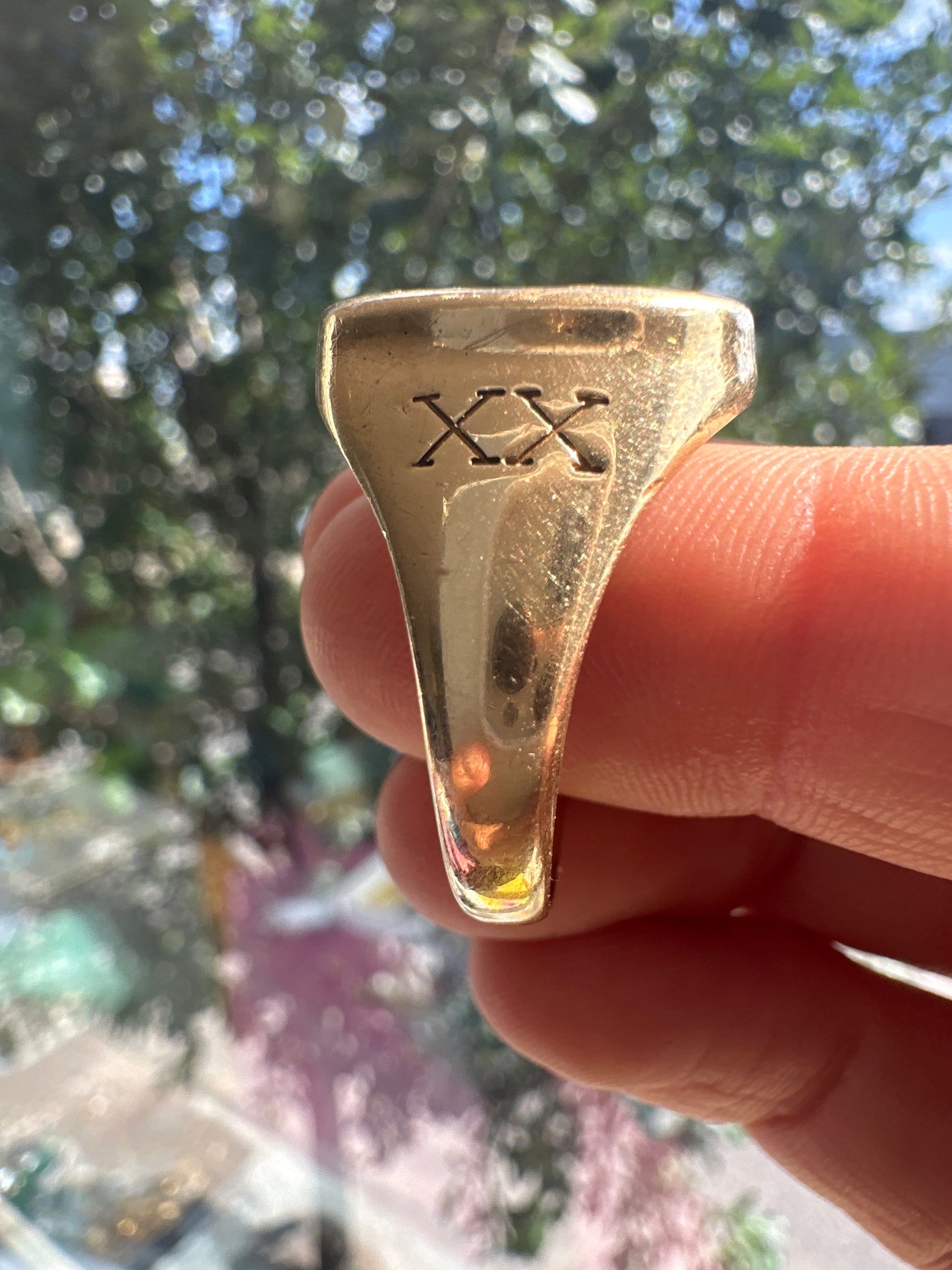 major diamond signet ring