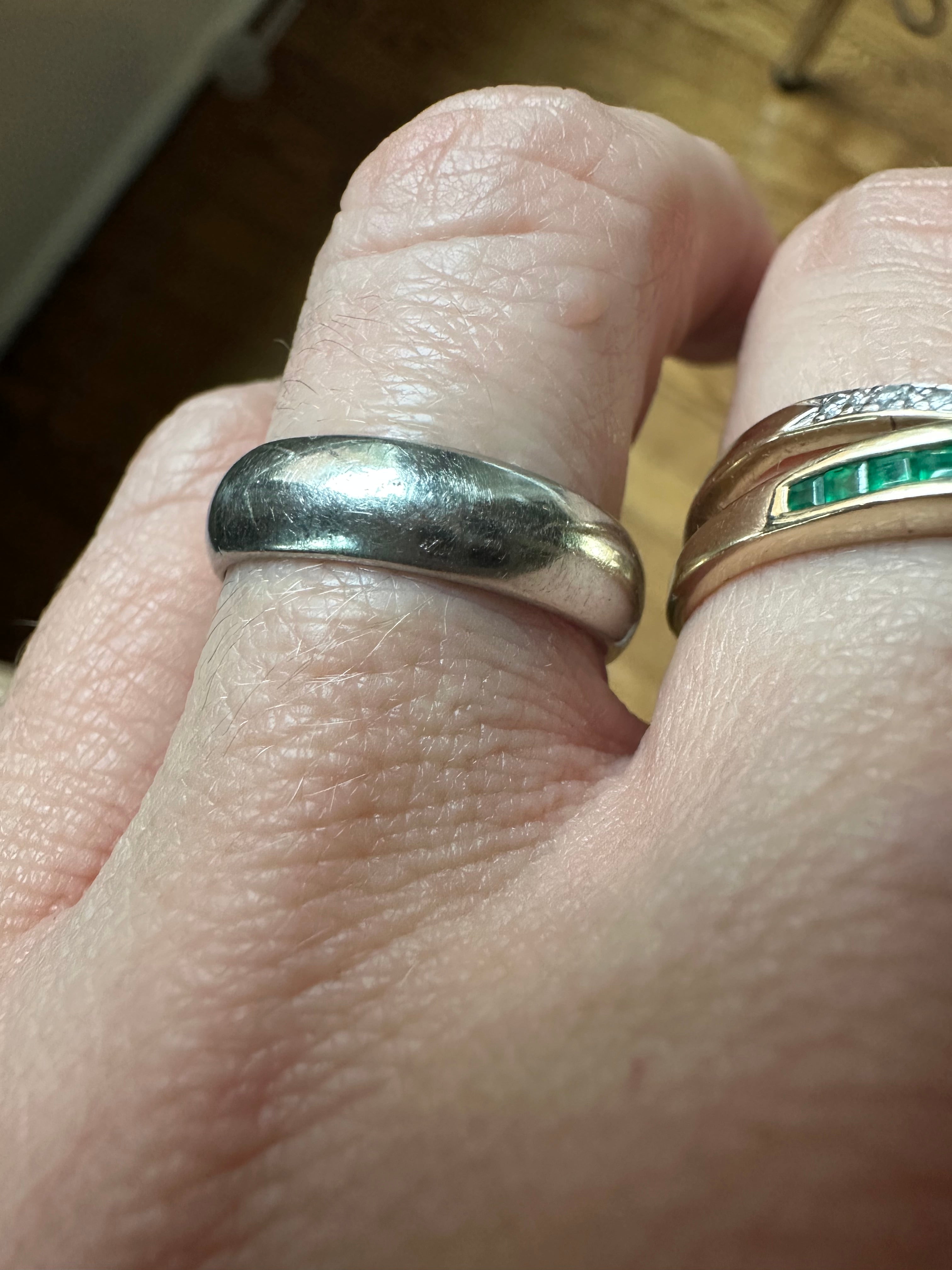 5mm white gold band