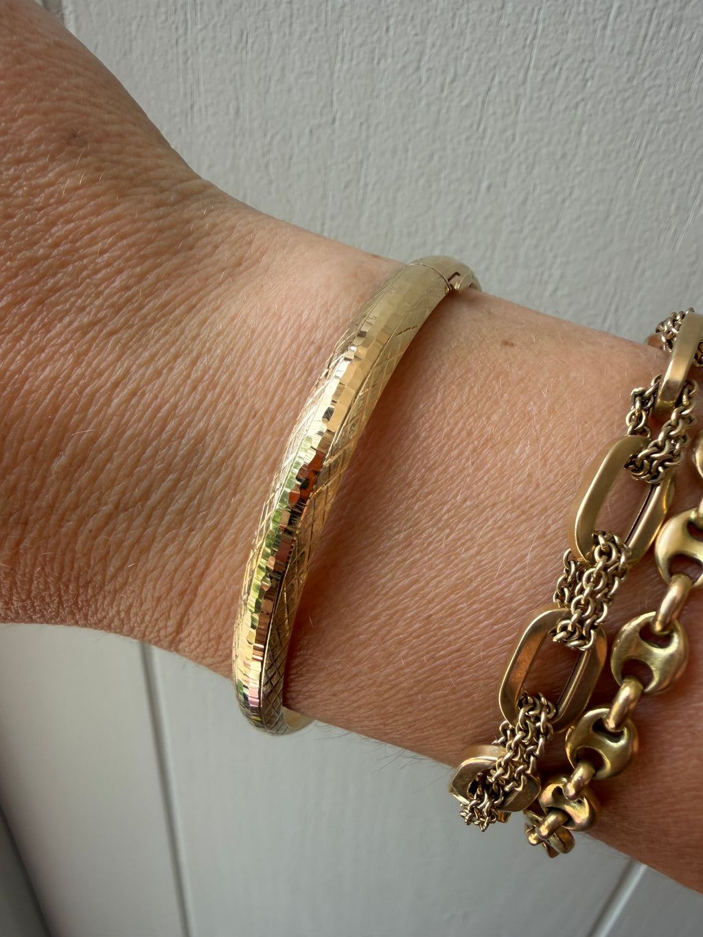 sparkly cut bangle