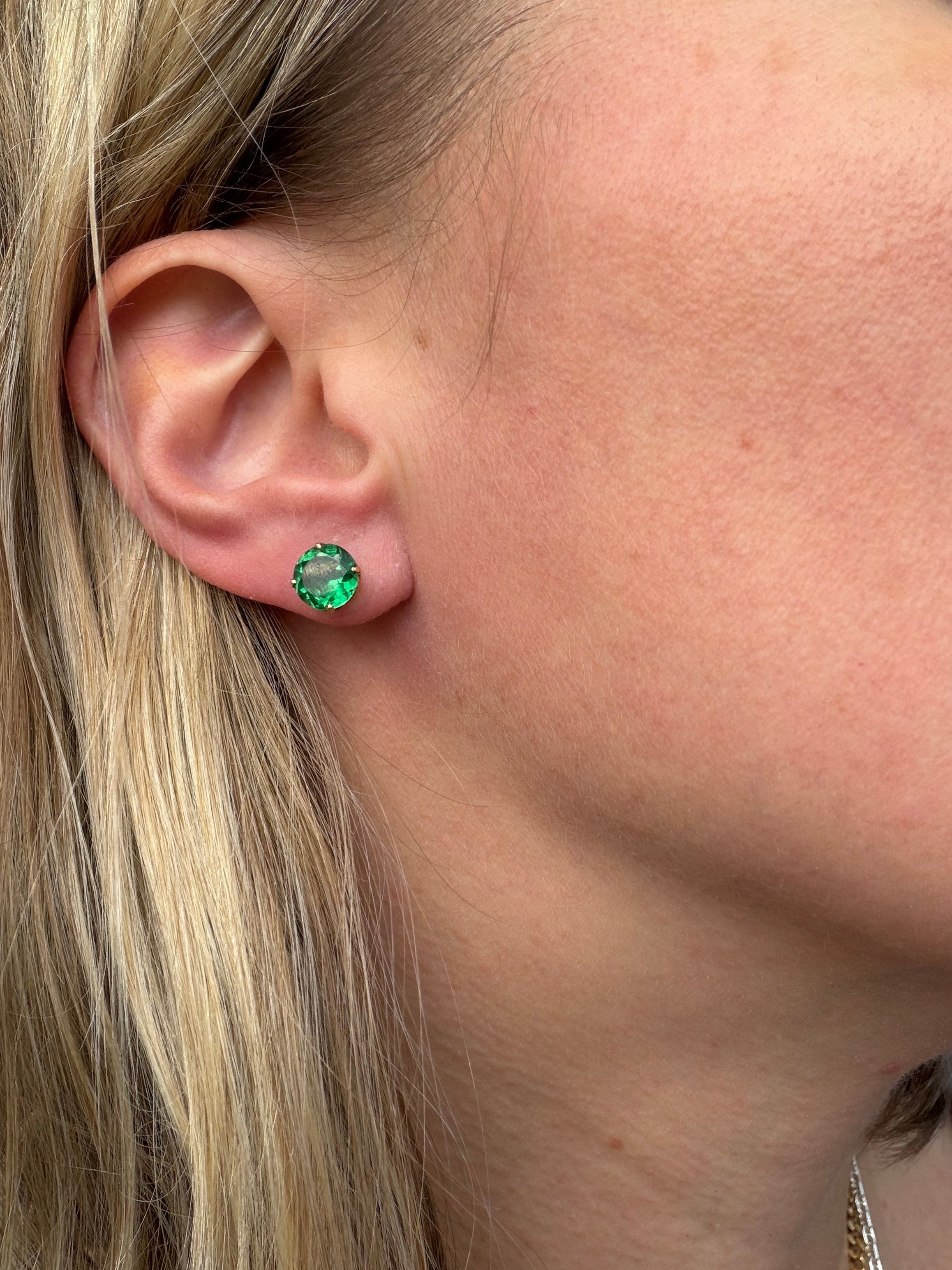 studs with gems