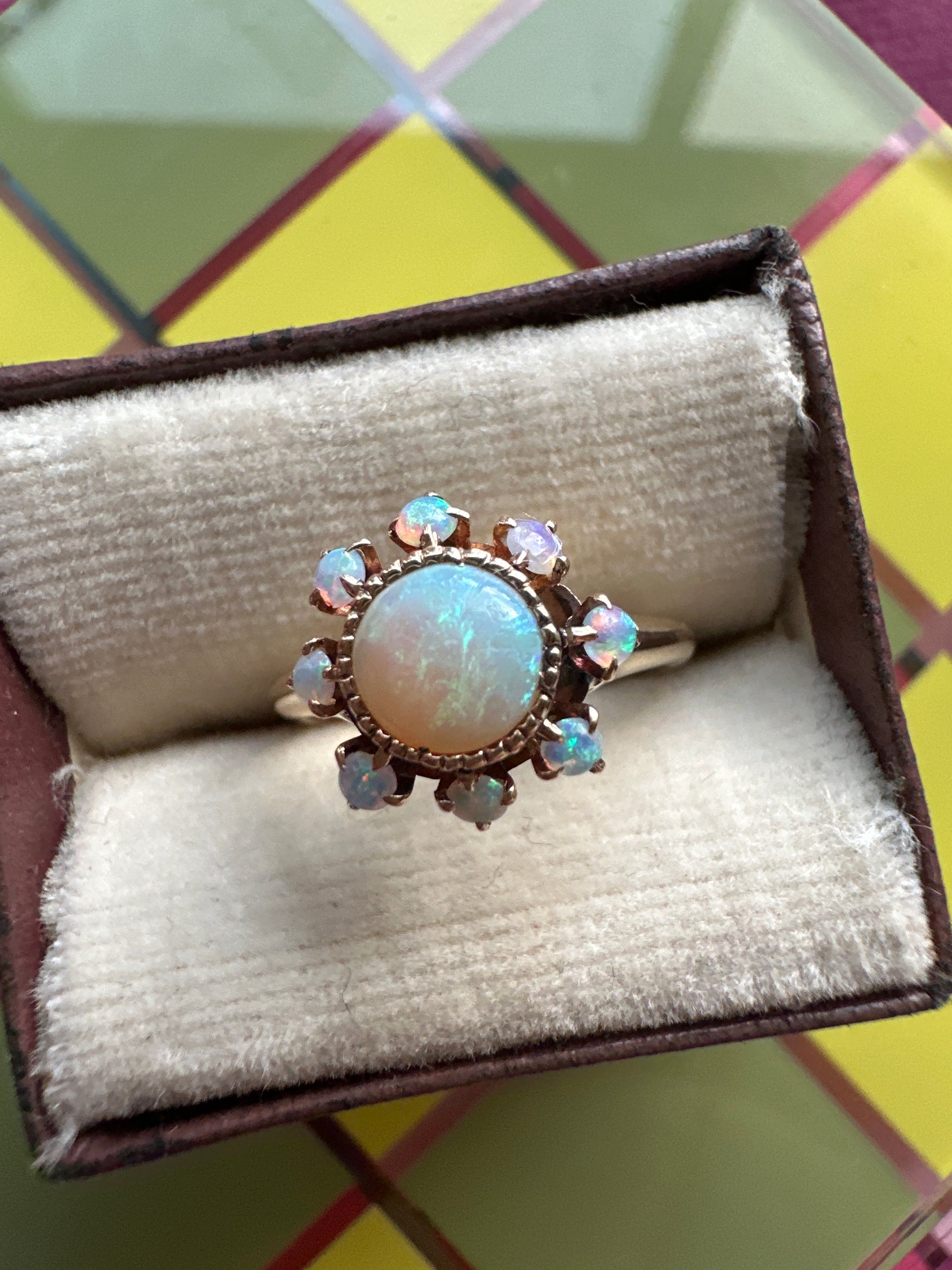 opal burst ring