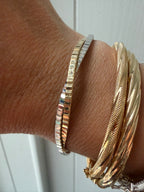 collection of 14k bangles