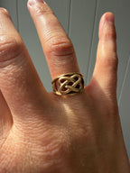 love knot pretzel ring
