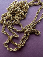twisty gold chain 18.5"