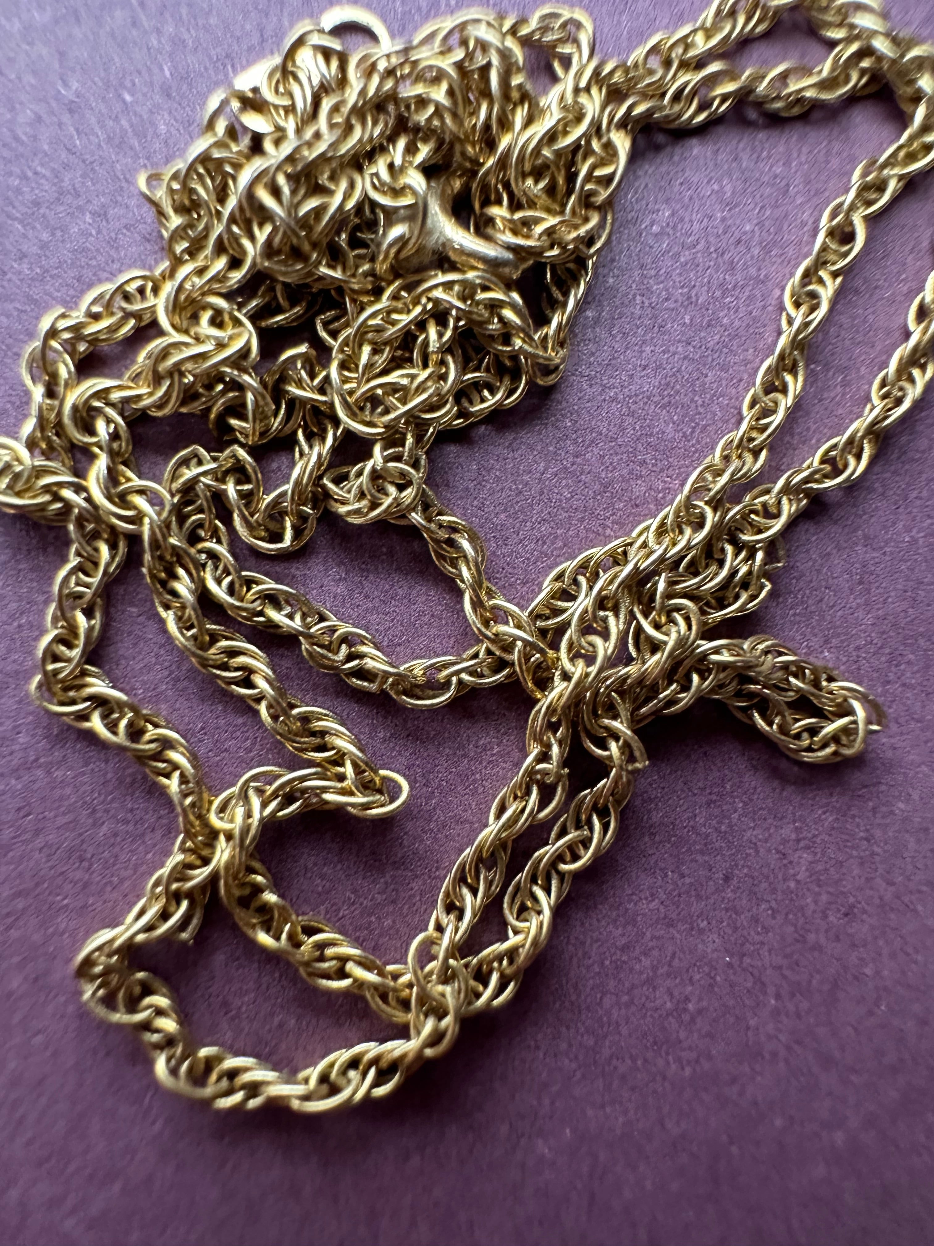 twisty gold chain 18.5"