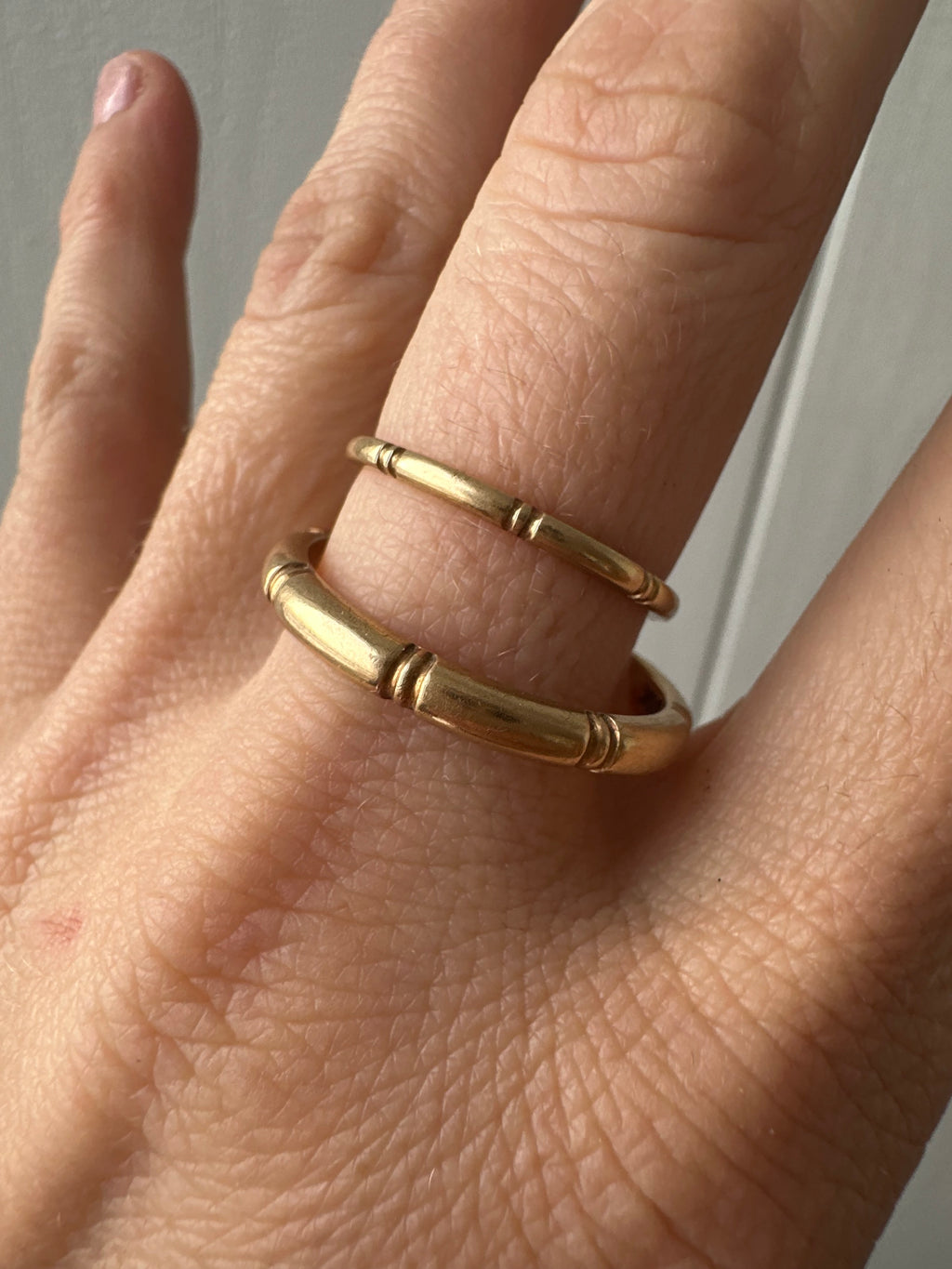 his and hers vintage orange blossom bands
