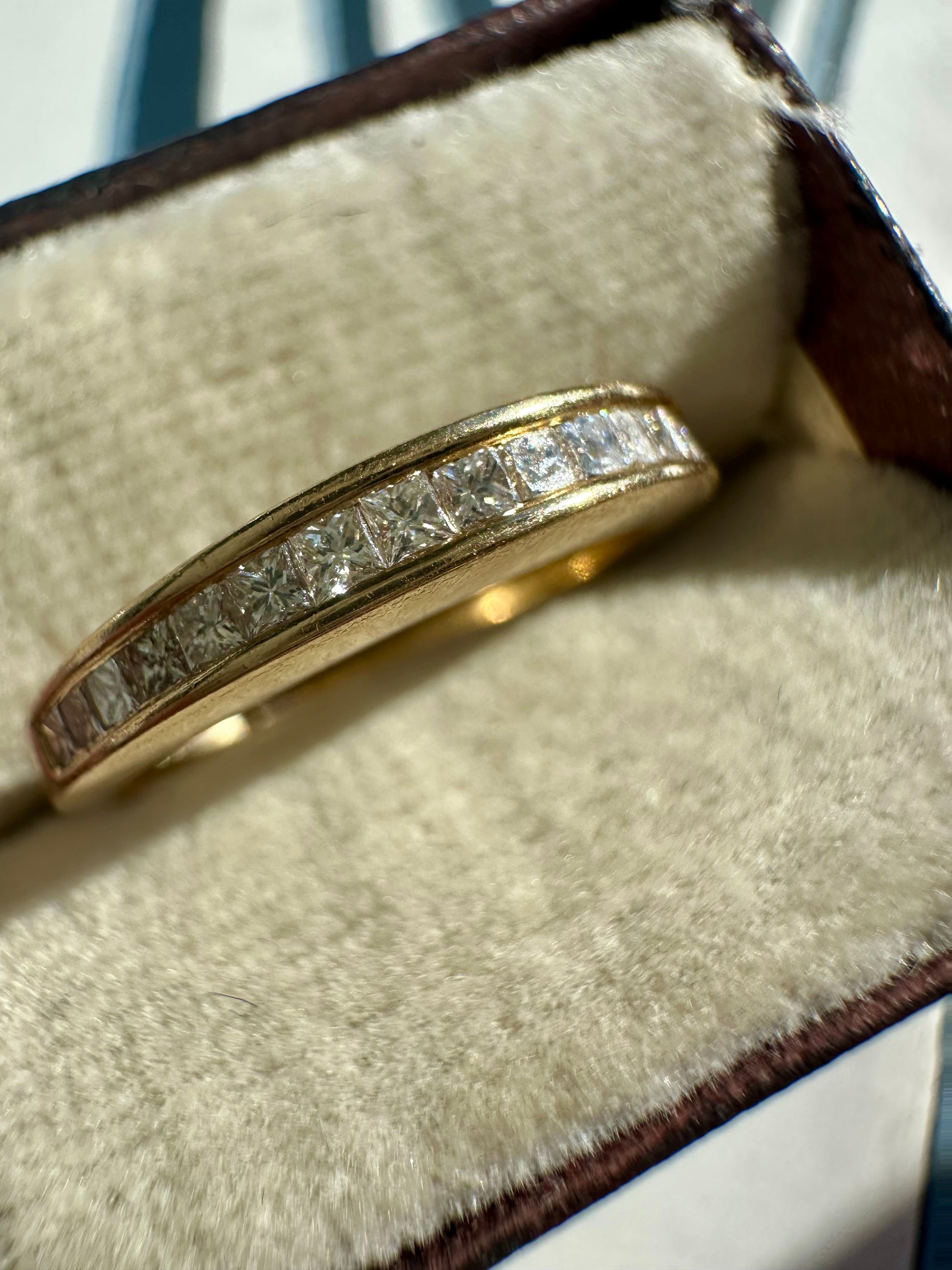 princess cut diamond band